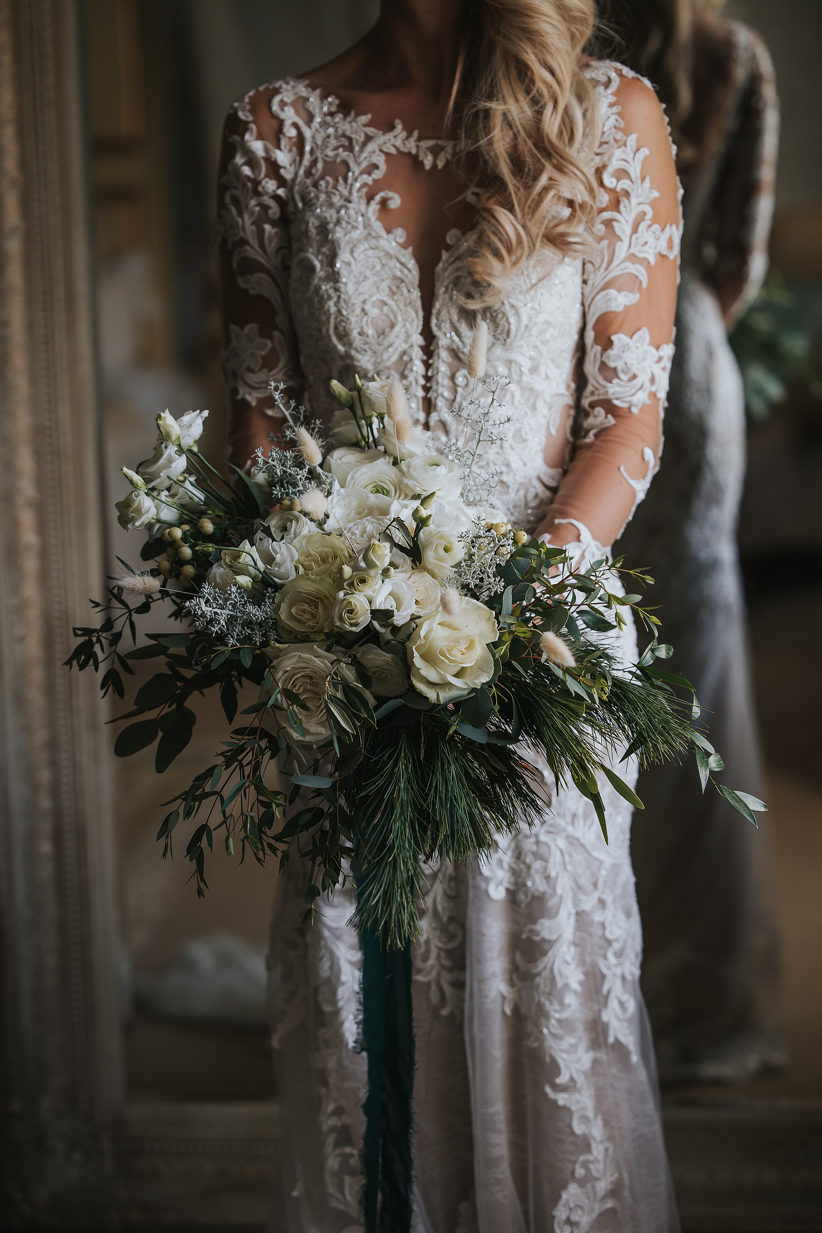 Bridal Preparations-Christmas-Wedding Day-Norwood Park-Nottinghamshire- Bride and Groom