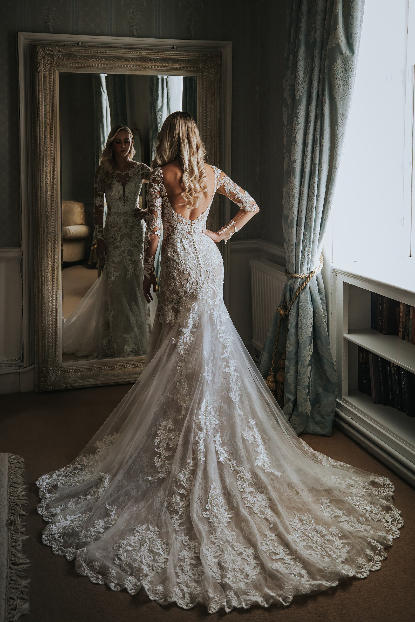 Bridal Preparations-Christmas-Wedding Day-Norwood Park-Nottinghamshire- Bride and Groom