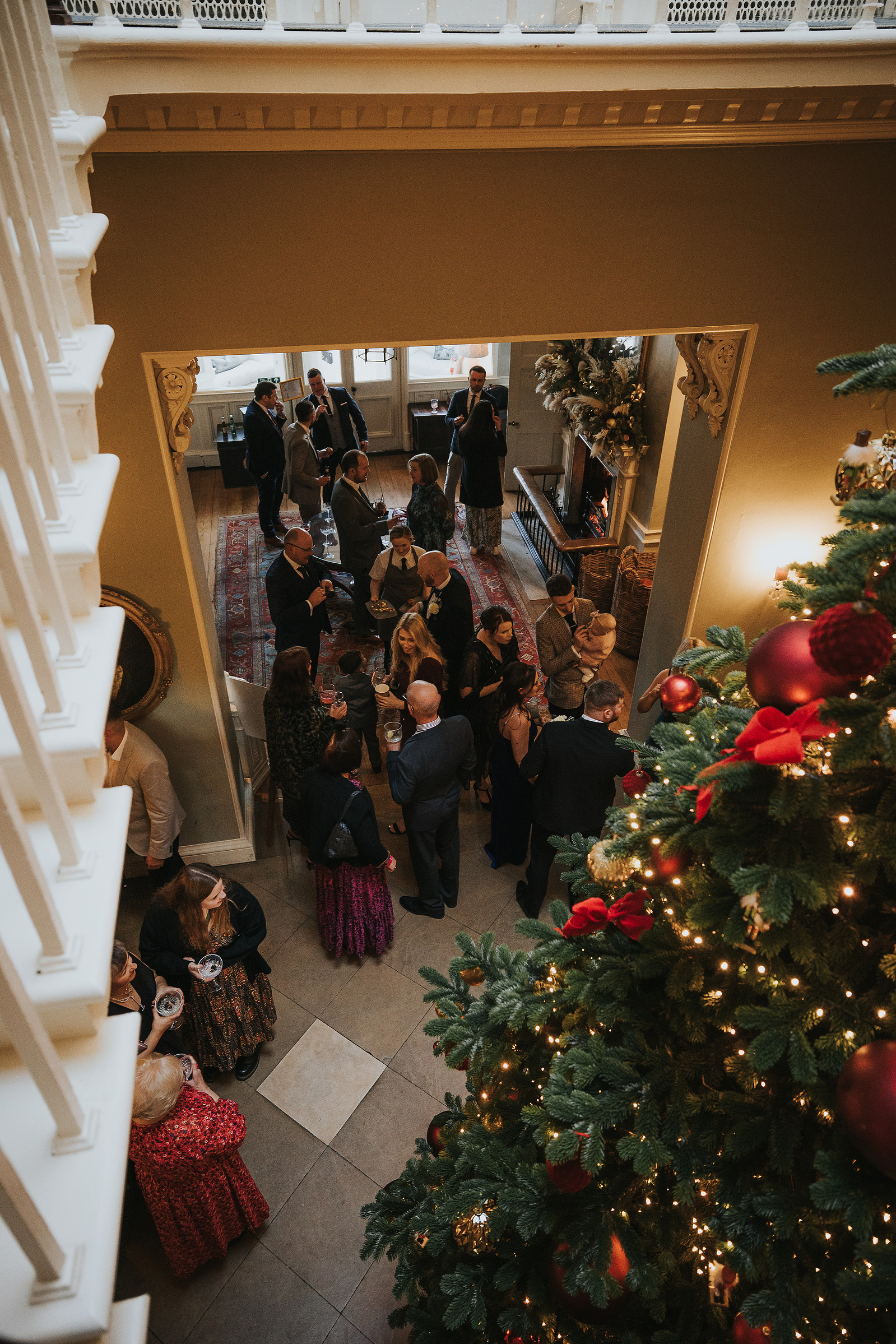 Christmas-Wedding Day-Norwood Park-Nottinghamshire- Bride and Groom
