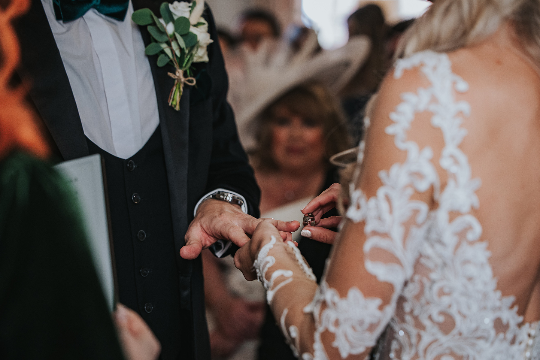 Wedding ceremony-Christmas-Wedding Day-Norwood Park-Nottinghamshire- Bride and Groom