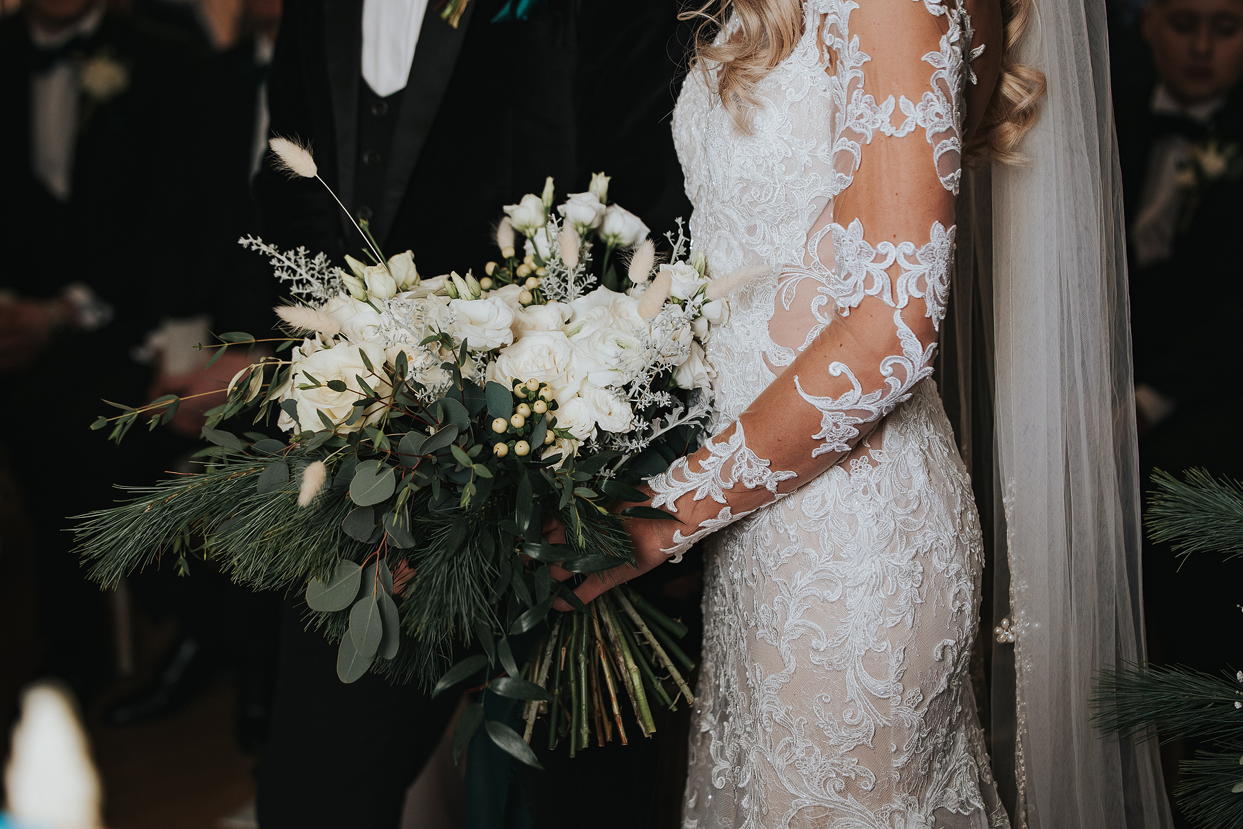 Wedding ceremony-Christmas-Wedding Day-Norwood Park-Nottinghamshire- Bride and Groom