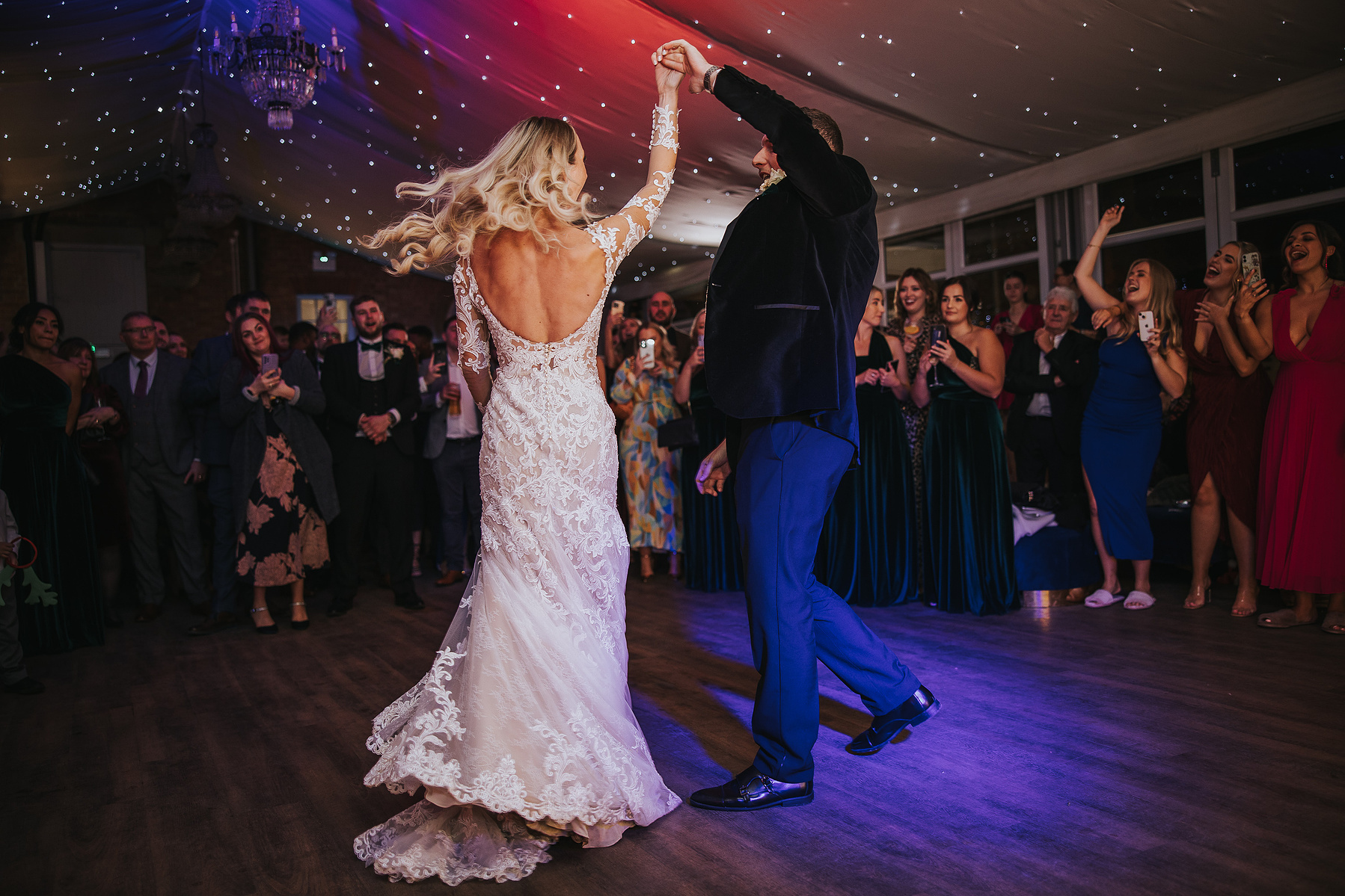 Bride and Groom-Christmas-Wedding Day-Norwood Park-Nottinghamshire- Bride and Groom