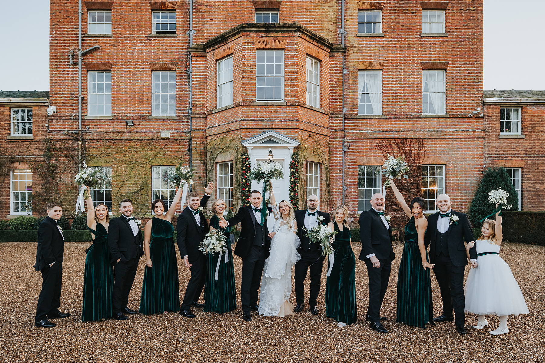 Christmas-Wedding Day-Norwood Park-Nottinghamshire- Bride and Groom