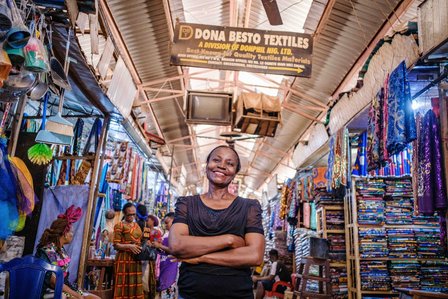 ENUGU, NG - January 25, 2023: Portrait of Virginia Obianyo on January 25, 2023 in Ogbete market, Enugu, Nigeria. &amp;amp;quot;I have been raising my voice against any form of injustice since my teenage years. I just canÕt stand it when people are treated unfairly,&amp;amp;quot; s