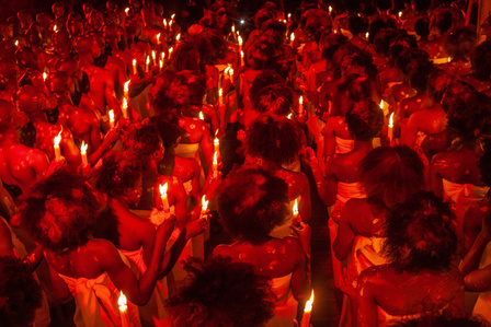 Students of Unilorin during their initiation process. July 30 2021, Kwara State, Nigeria