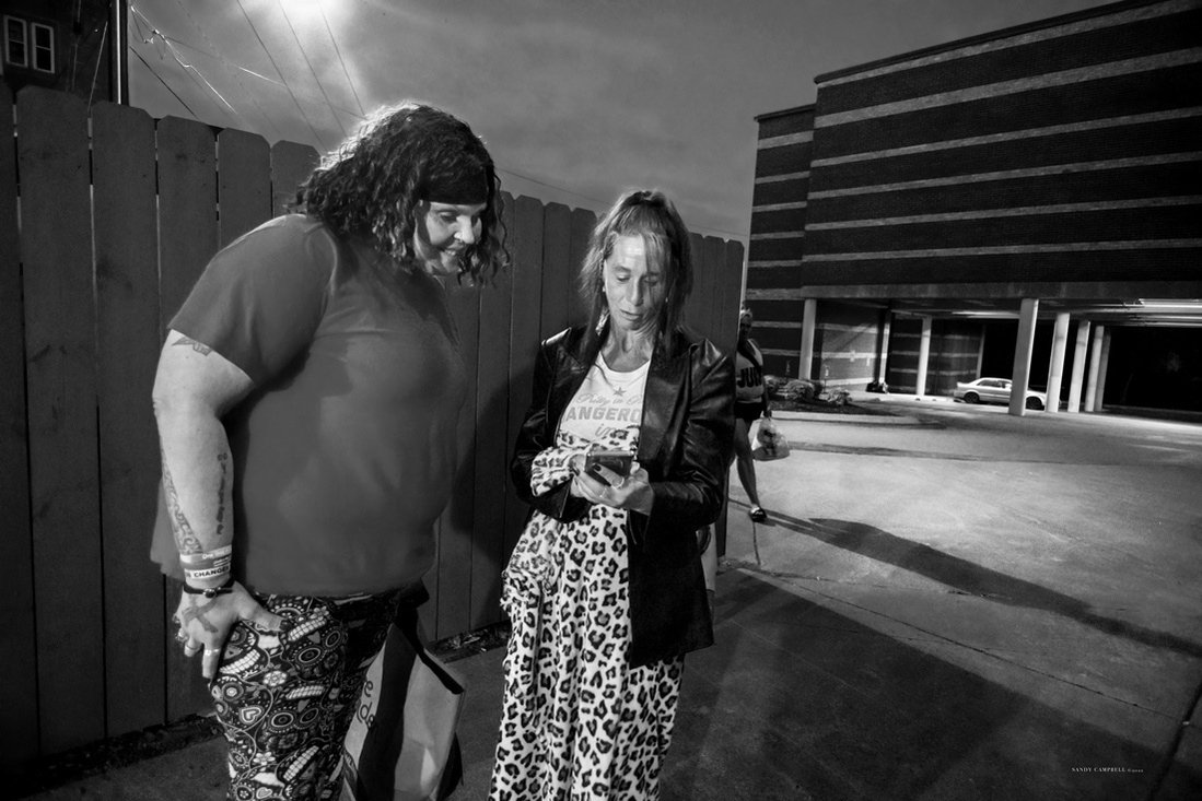 Kimberly engages in conversation with a resident at the Community Care Fellowship where she is currently employed. Later a troubling discovery was made that the resident had relapsed into addiction and homelessness due to the influence of her boyfriend