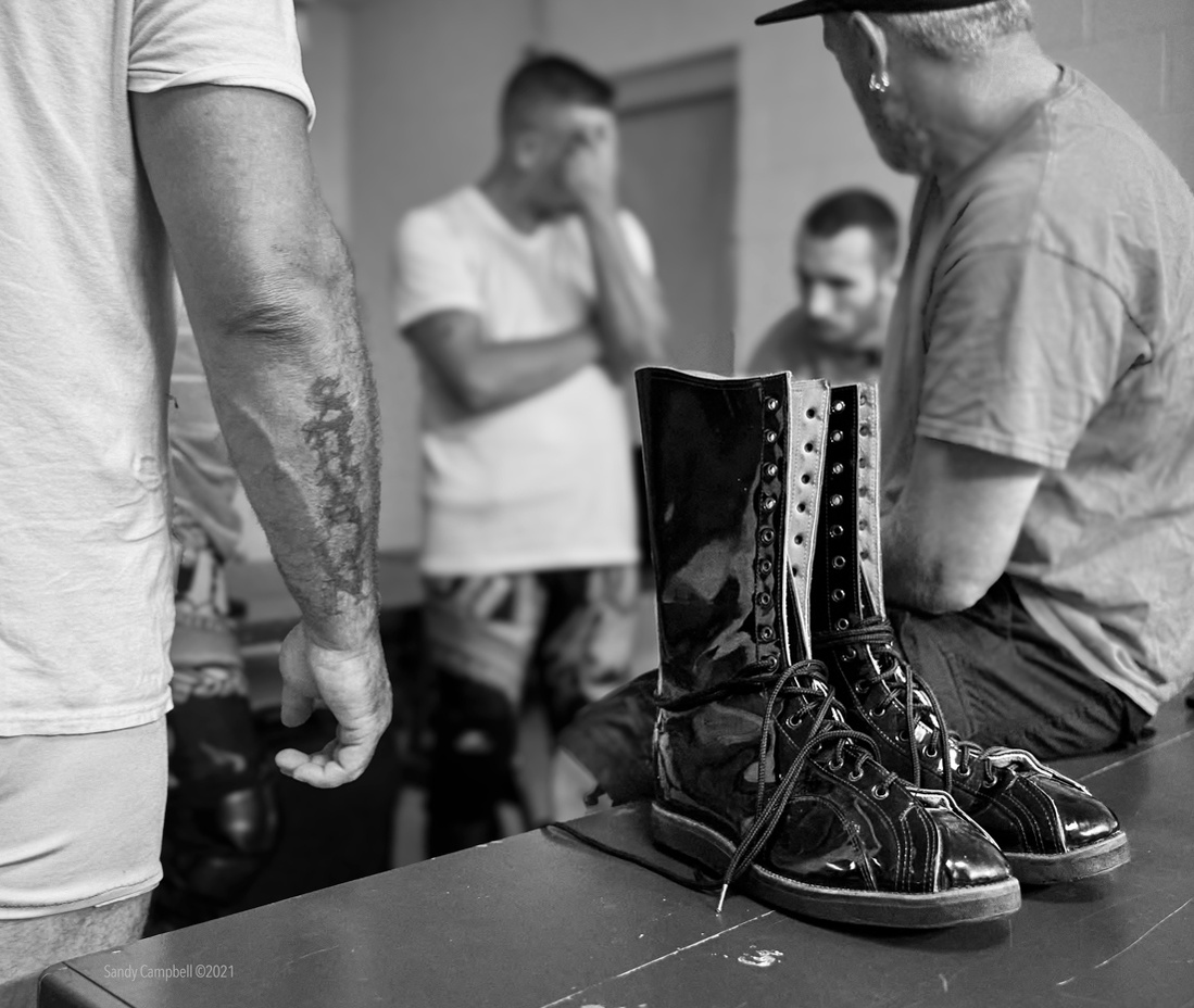 Wrestling boots are unique. Where do they get them?
Behind-the-scenes prep.
