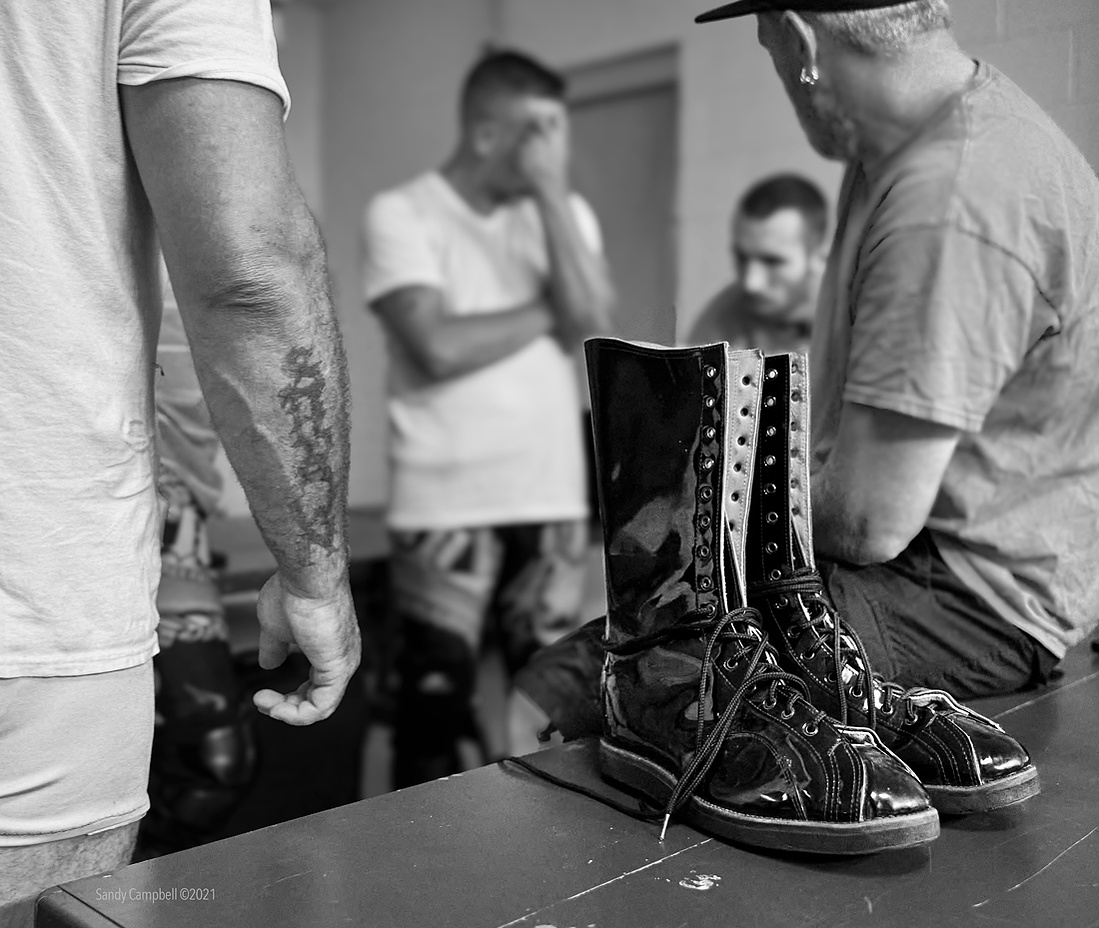 Wrestling boots are unique. Where do they get them?
Behind-the-scenes prep.