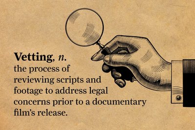Documentary editorial film magazine digital marketing social media graphic by Susan Q Yin on vetting scripts and footages