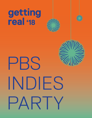 Getting Real '18 Documentary Conference branding PBS party signage graphic design by Susan Q Yin