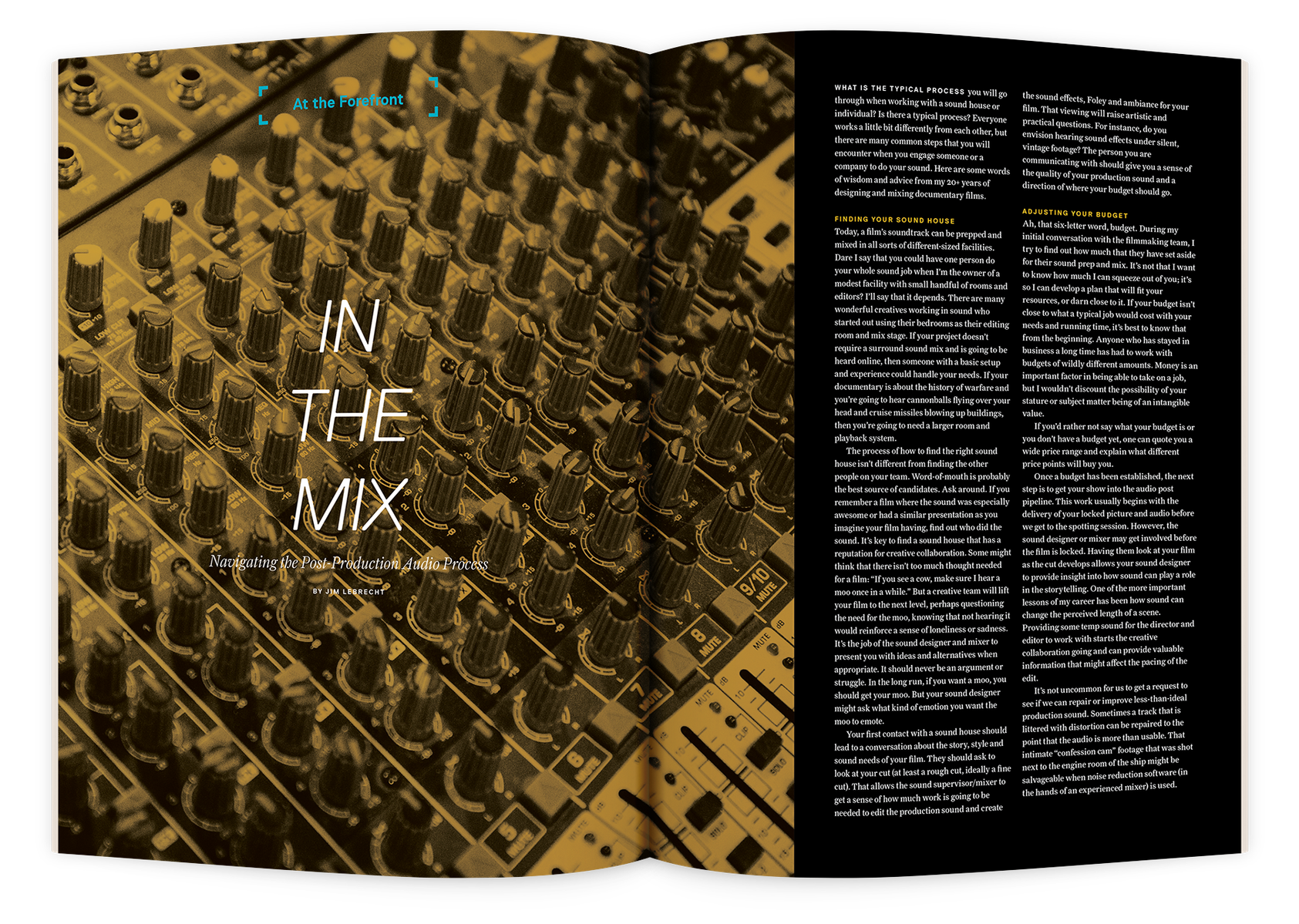 Documentary editorial film magazine spread design by Susan Q Yin