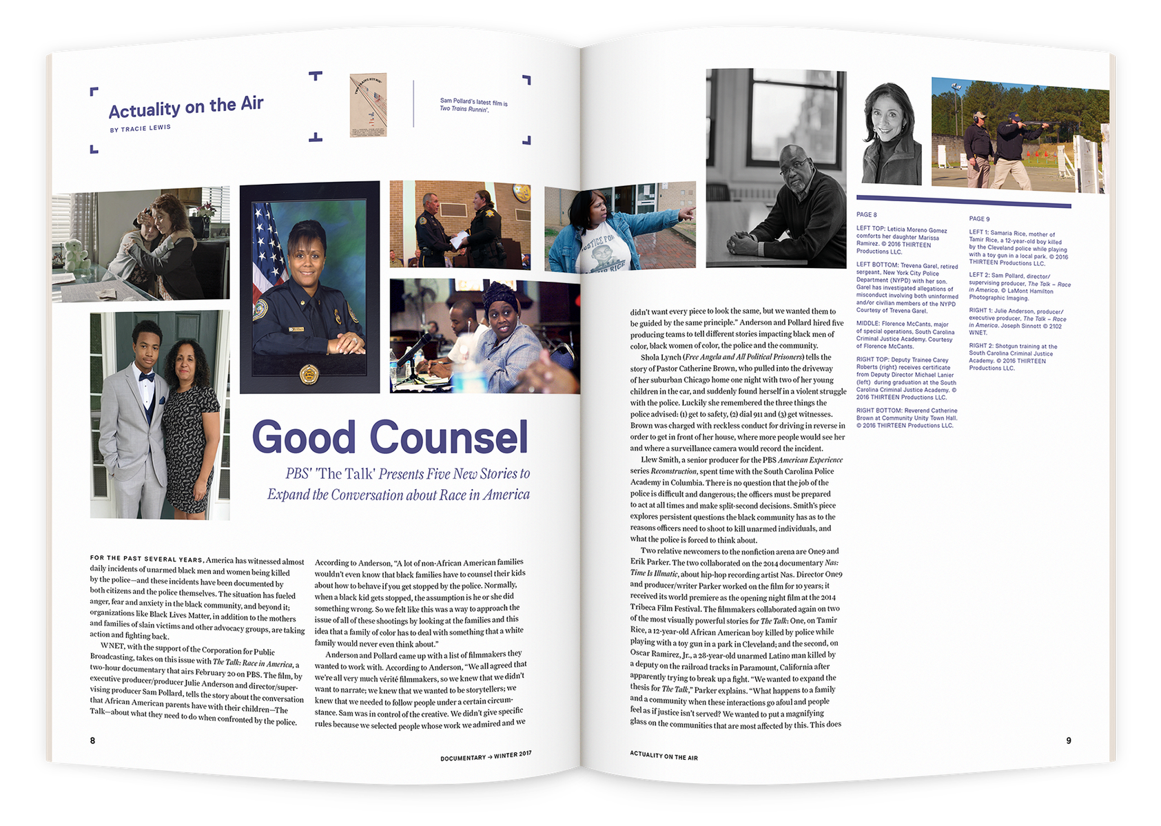 Documentary editorial film magazine spread design by Susan Q Yin