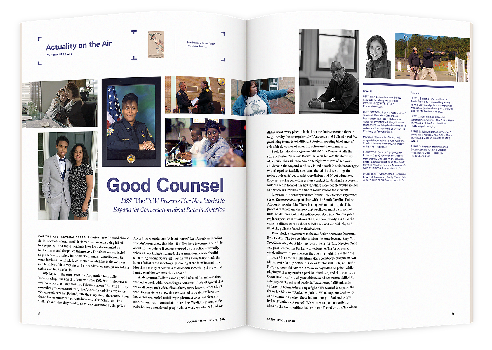 Documentary editorial film magazine spread design by Susan Q Yin