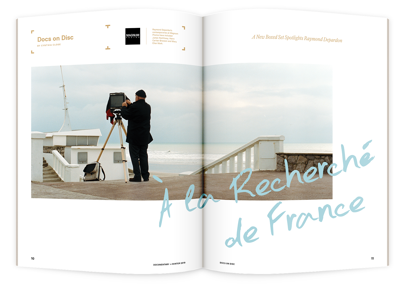 Documentary editorial film magazine spread design by Susan Q Yin