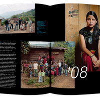 Documentary editorial film magazine spread design by Susan Q Yin