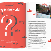 Documentary editorial film magazine spread design by Susan Q Yin