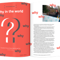 Documentary editorial film magazine spread design by Susan Q Yin