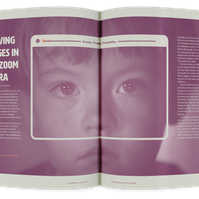 Documentary editorial film magazine spread design by Susan Q Yin; Zoom users