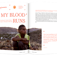 Documentary editorial film magazine spread design by Susan Q Yin