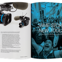 Documentary editorial film magazine spread design by Susan Q Yin