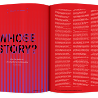 Documentary editorial film magazine spread design by Susan Q Yin
