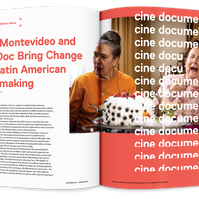 Documentary editorial film magazine spread design by Susan Q Yin