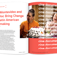 Documentary editorial film magazine spread design by Susan Q Yin