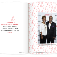 Documentary editorial film magazine spread design by Susan Q Yin featuring Firelight Media