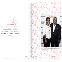 Documentary editorial film magazine spread design by Susan Q Yin featuring Firelight Media