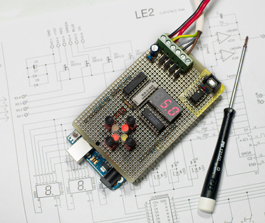 The first version LE2 prototipe board