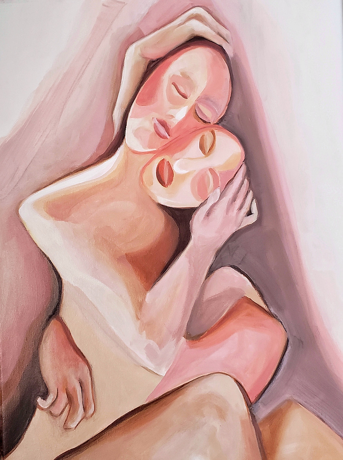 oil painting of figures