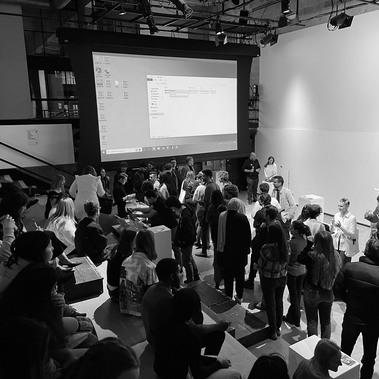 Building 22 Launch Party. 
Photograph by Matthew Beliak.