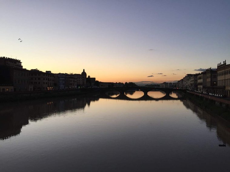 sunset in florence