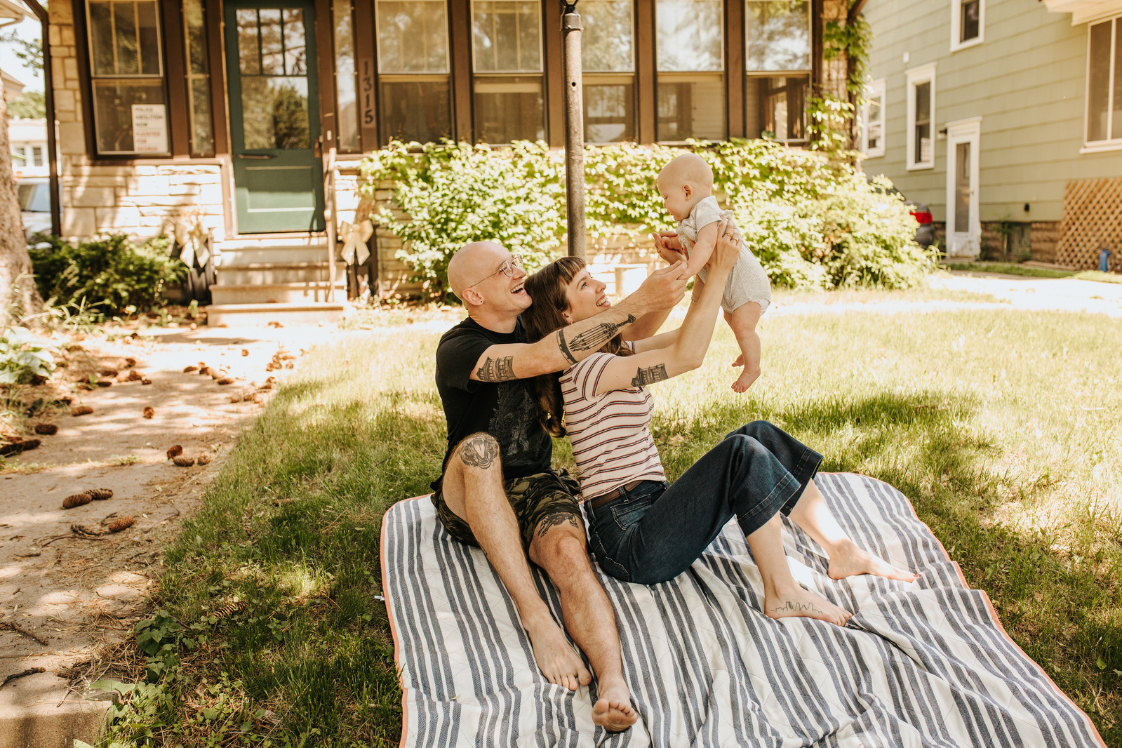 In home Minnesota family photo session in St Paul.