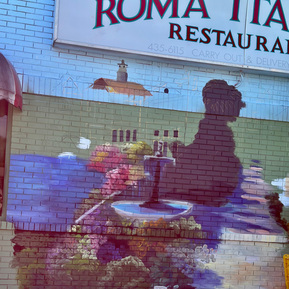 This is the new Mural. I'm doing on the other side. I'll eventually do the Statue of Liberty as well.