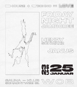 Poster der Wolfsburger Event Reihe Frida Night Jamboree