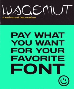 ​Wagemut Poster an Wand