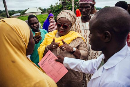 Moji Makanjuola during a health outreach in Nassarawa, Nigeria on Saturday 14 July 2018.
Photo: KC Nwakalor