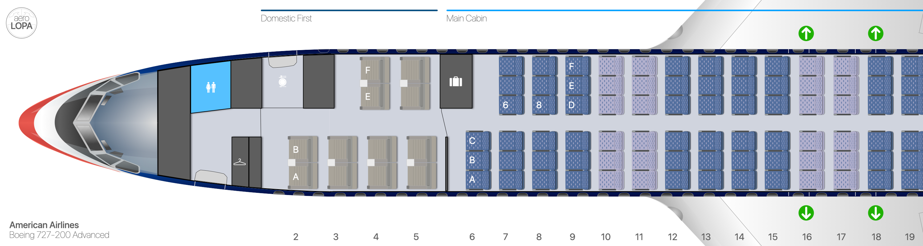 Detailed Aircraft Seat Plans