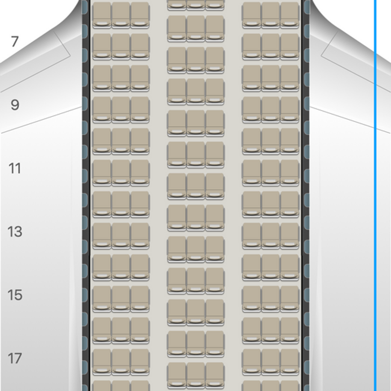 RJ Boeing 787 8 Dreamliner AeroLOPA Detailed aircraft seat plans