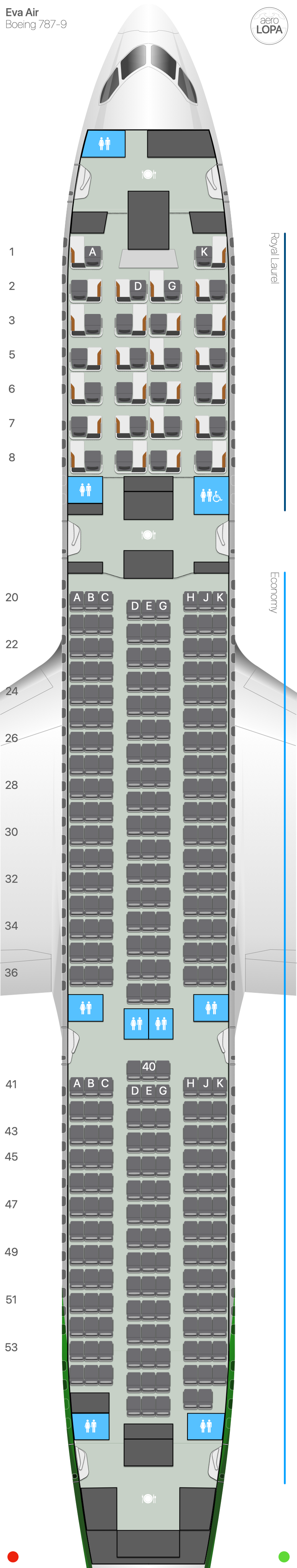 BR Boeing 787-9 - AeroLOPA | Detailed aircraft seat plans
