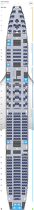 British Airways Boeing 777-300ER
Type 77G (14F 56J 44W 183M)

fitted with forward&#x2F;rear facing Club World seats