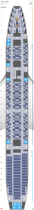 British Airways Boeing 777-300ER
Type 77G (14F 56J 44W 183M)

fitted with forward&#x2F;rear facing Club World seats