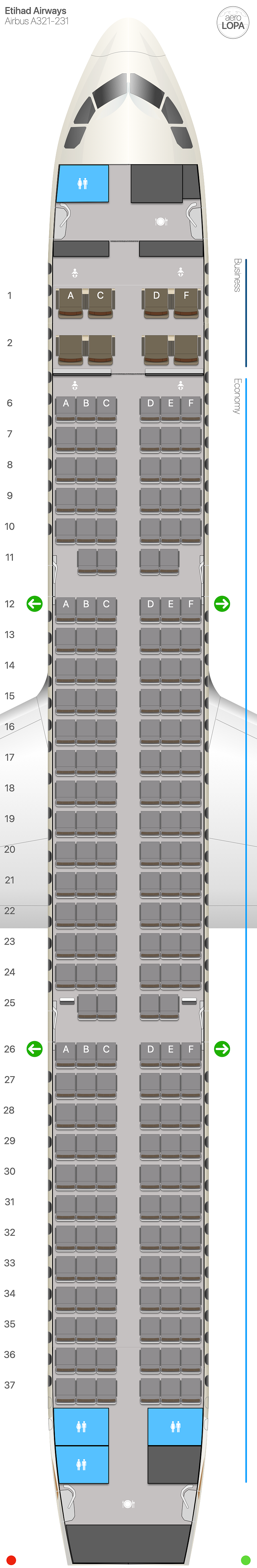 あなたにおすすめの商品 Etihad Airways Airbus A321 - AeroLOPA | Detailed aircraft アクセサリー