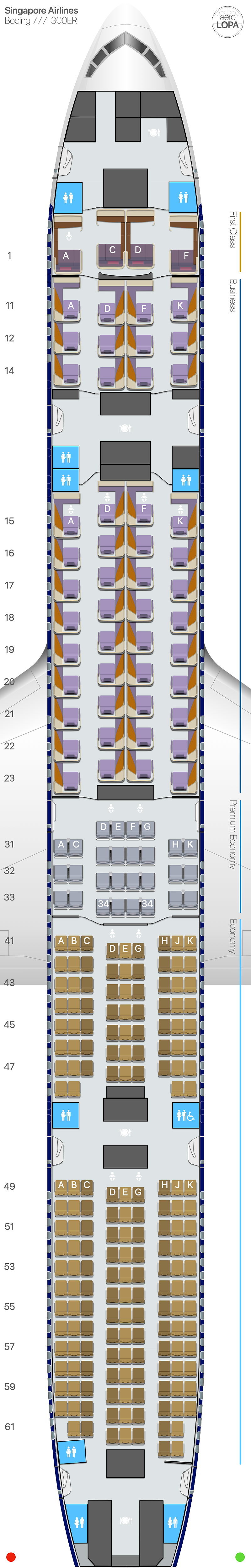 AMAZING Singapore Airlines 777-300ER Economy Class