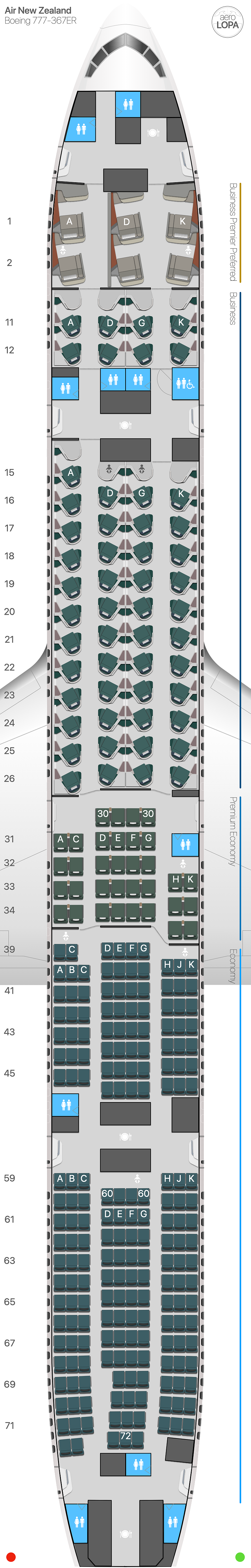 NZ Boeing 777-300ER type 2 - AeroLOPA | Detailed aircraft