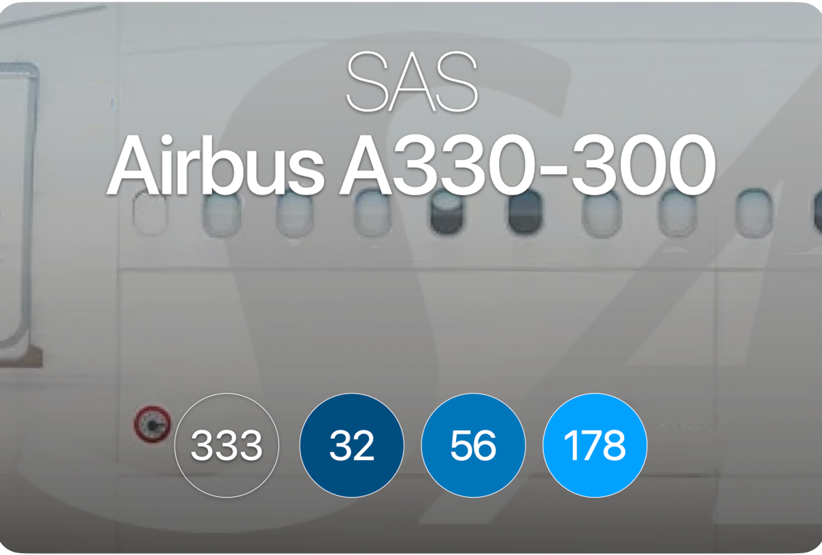 SK Airbus A330-300 - aeroLOPA | Detailed aircraft seat plans