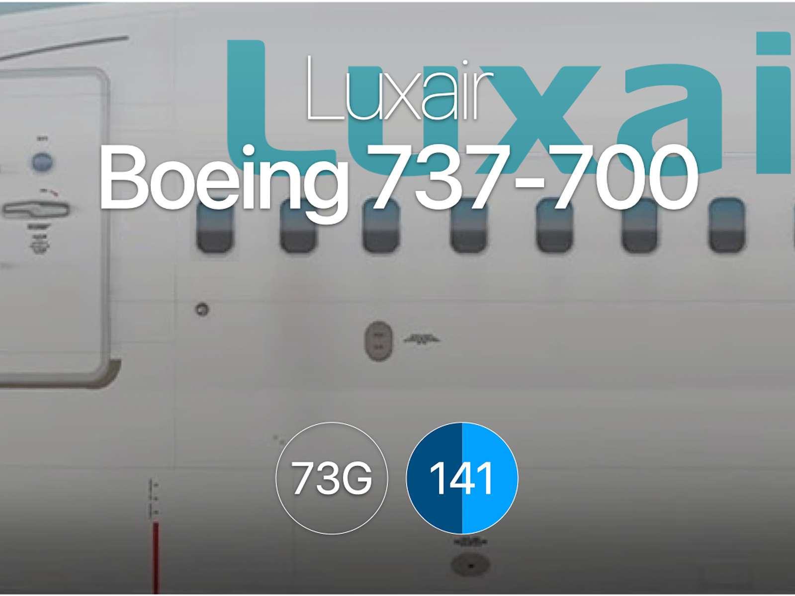 LG Boeing 737-700 - aeroLOPA | Detailed aircraft seat plans