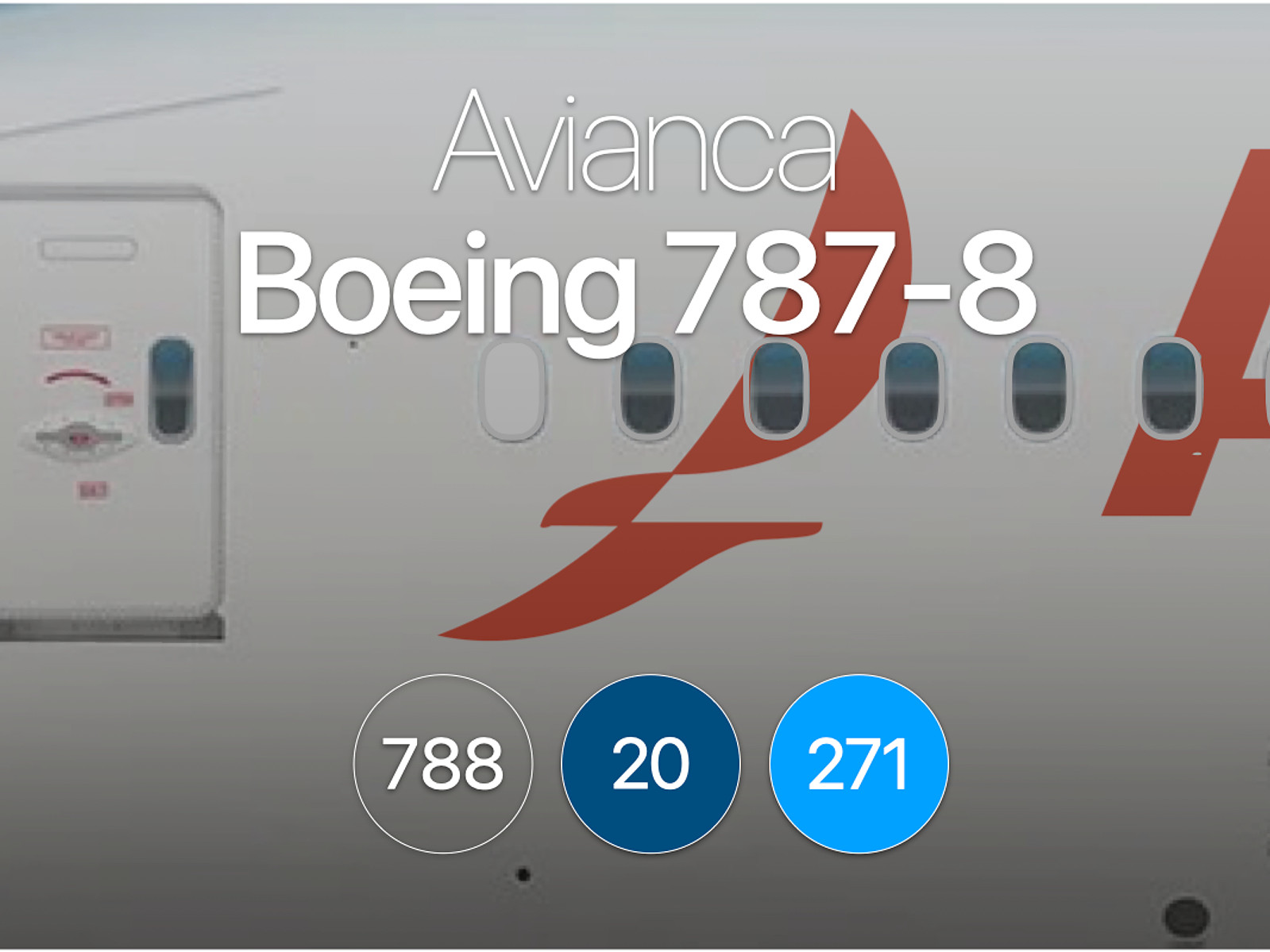 AV Boeing 787-8 type 2 - AeroLOPA | Detailed aircraft seat plans