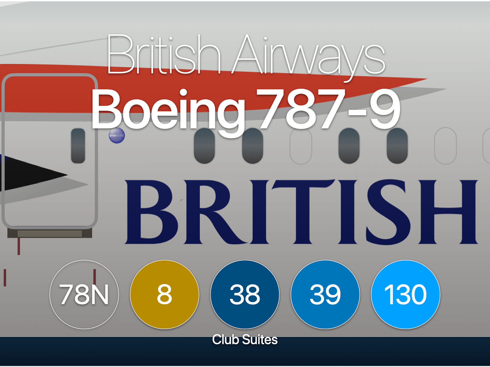 BA Boeing 787-9 (type 78N) - AeroLOPA | Detailed aircraft seat plans